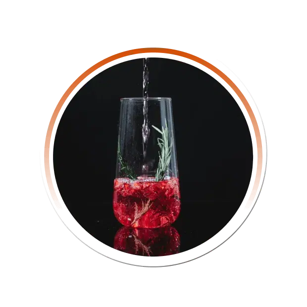 Pouring a freshly flavoured beverage