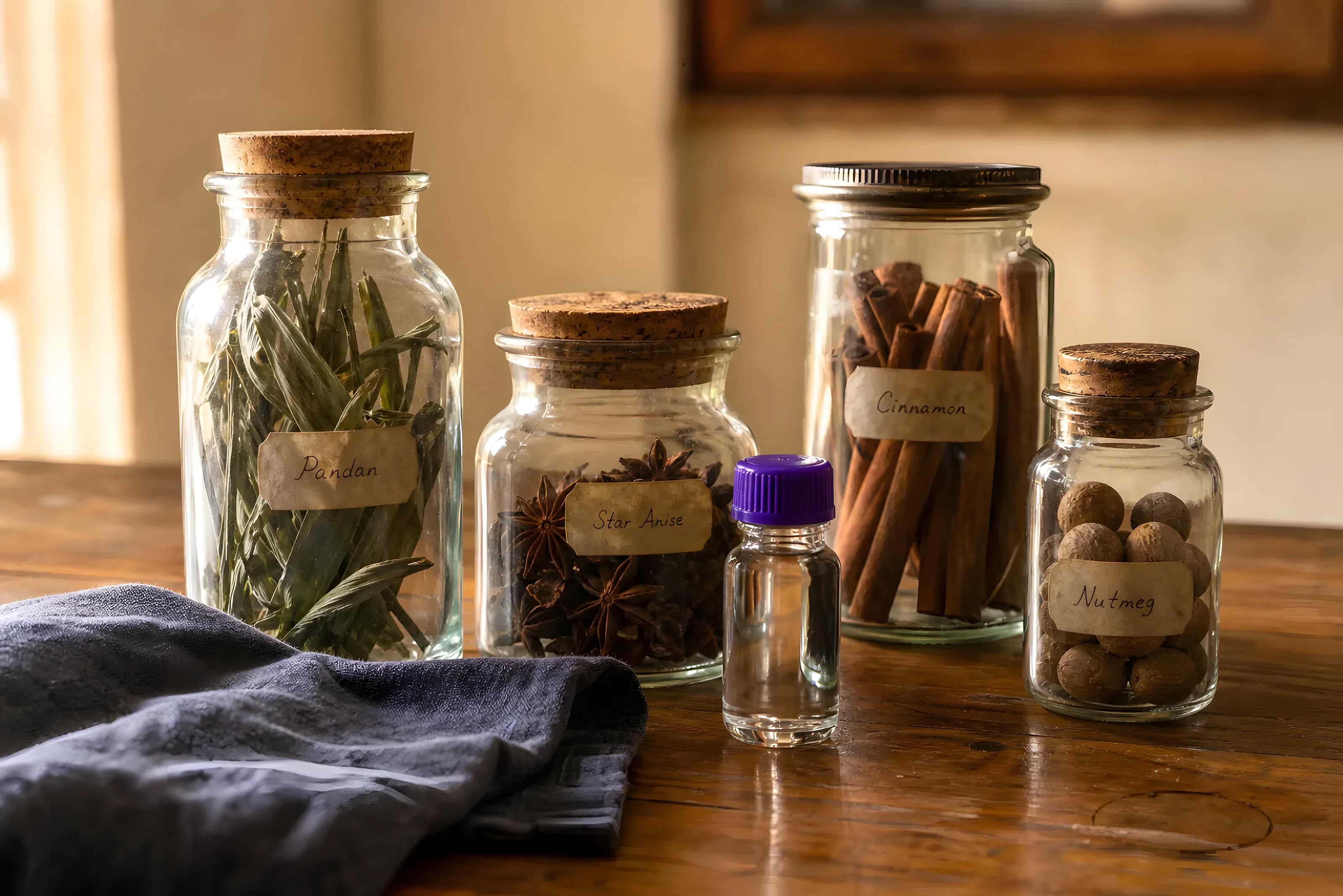 Preserved fruits in glass jars representing VKA heritage