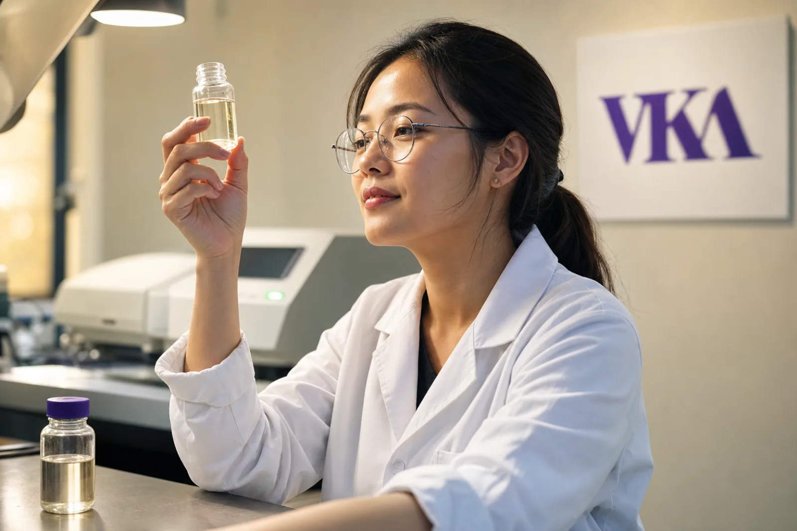 Kontrol kualitas di laboratorium VKA Singapura