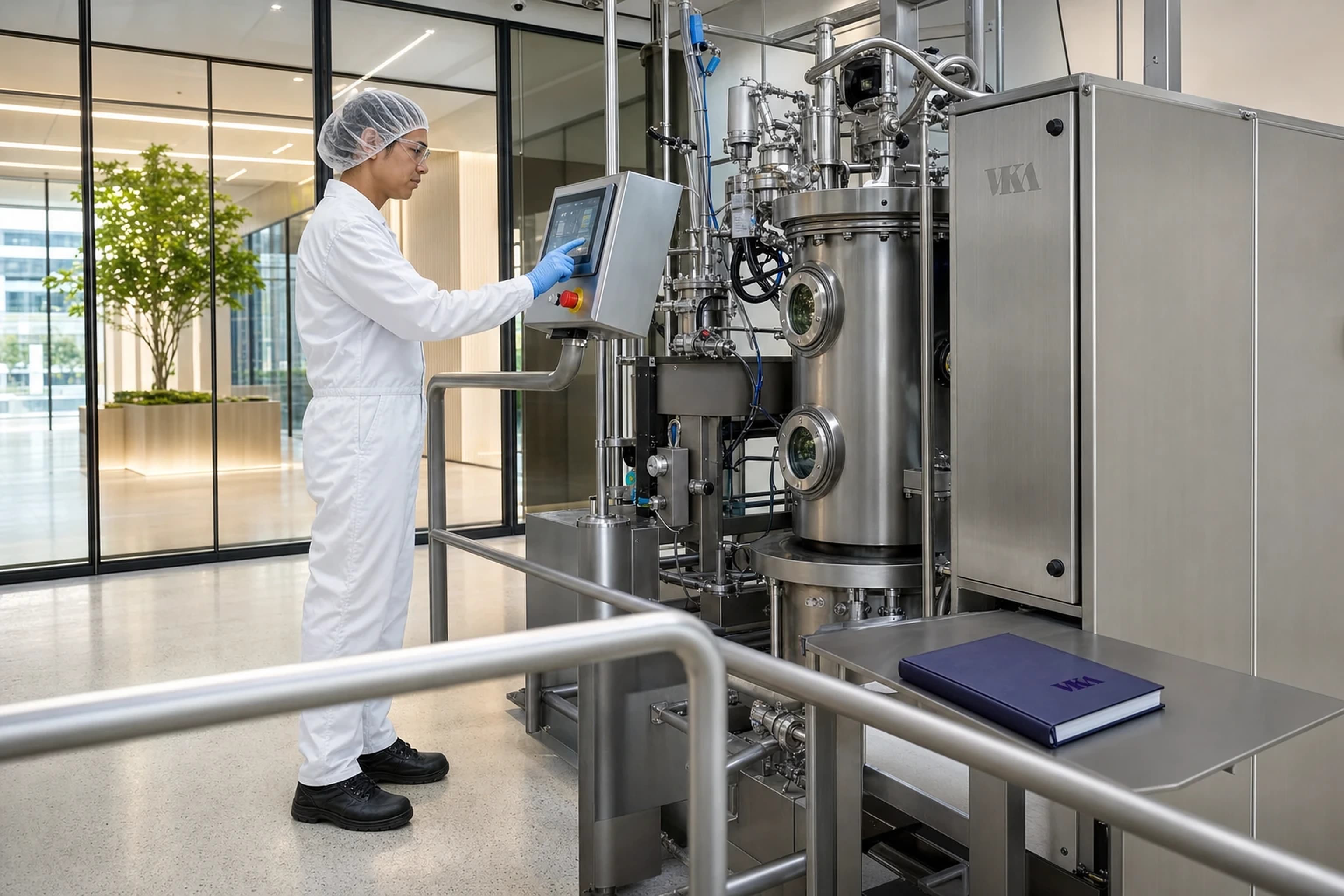 Unit pilot plant yang menjembatani kerja meja dan produksi penuh